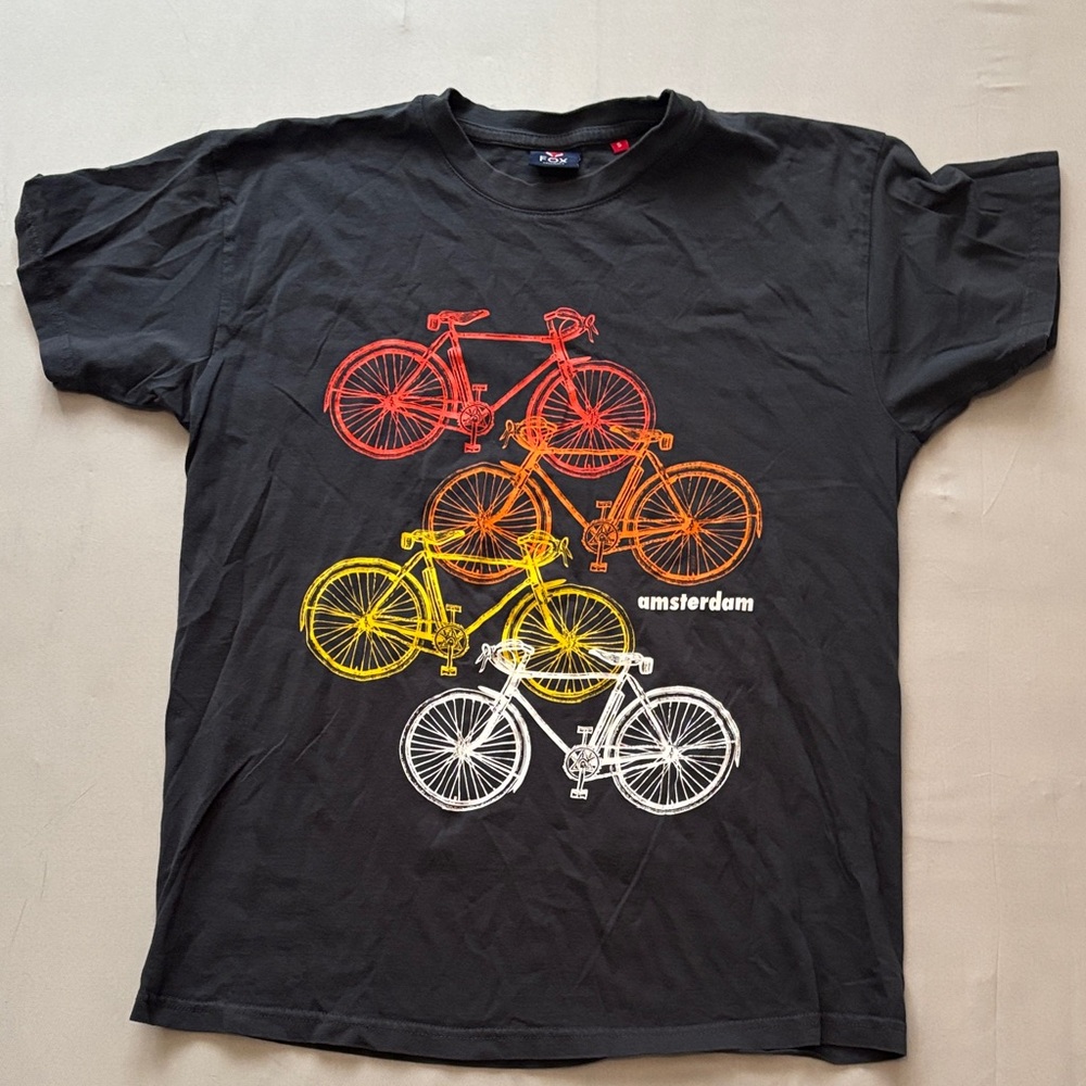 Amsterdam Graphic Black T-Shirt